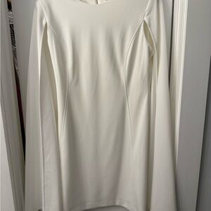 Calvin Klein Cream Sheath Dress with Bell Sleeves